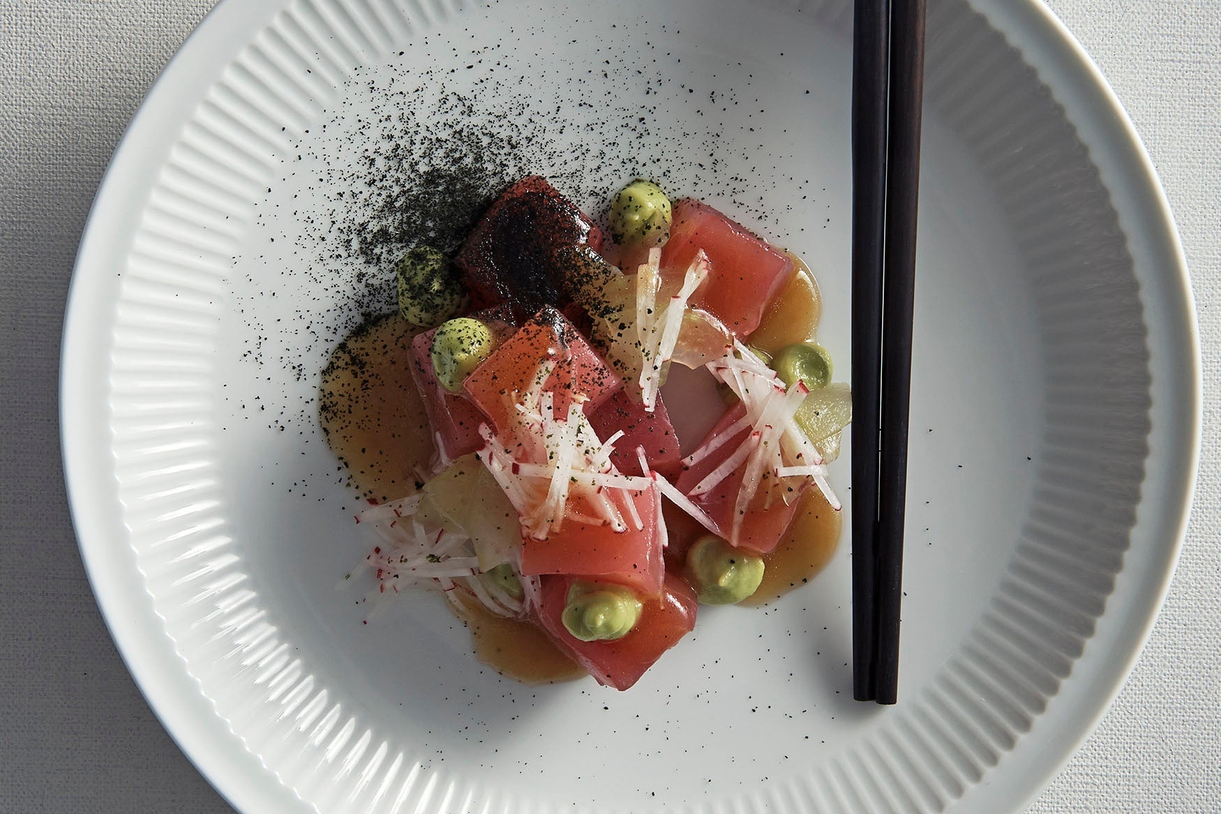 Tuna, Avocado, Wakame, Pickled Cucumber